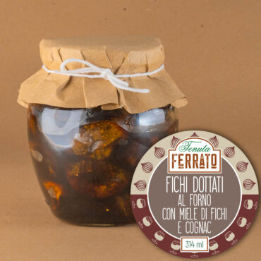 Fichi dottati al forno con miele di fichi e Cognac
